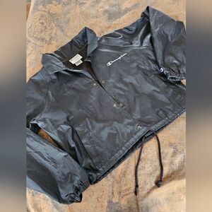 Champion Coaches Jacket Boxy Weather Resistant Sz. Medium